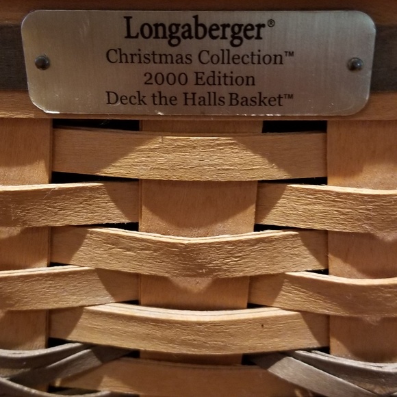 Longaberger 2000 Deck The Halls Basket - Picture 3 of 7